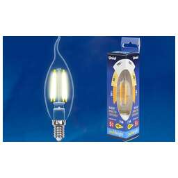 UNIEL (UL-00002368) LED-CW35-5W/WW/E14/CL/MB GLM10TR