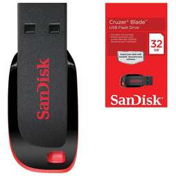 SANDISK 32GB CRUZER BLADE черный/красный (SDCZ50-032G-B35)