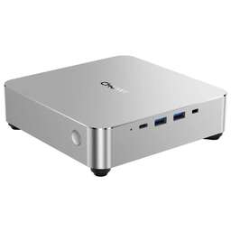 CHUWI Мини ПК AuBox AMD Ryzen 7 8745HS, DDR5 16ГБ, 512ГБ(SSD), AMD Radeon 780M, Windows 11 Pro, серебристый и черный