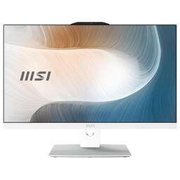 MSI Моноблок Modern AM242P 1M-1025XRU 23.8" Full HD Core 3 100U (1.2) 8Gb SSD512Gb Graphics noOS GbitEth WiFi BT 120W клавиатура мышь Cam белый 1920x1080