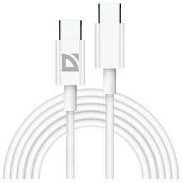 DEFENDER (87538) USB кабель F182 TypeC-TypeC 2м, белый