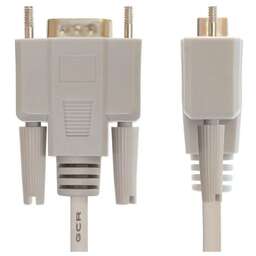 GREENCONNECT Кабель GCR-DB9CM2M, COM 9pin (m) (прямой) - COM 9pin (m) (прямой), круглое, 1.8м, пакет, серый [gcr-db9cm2m-1.8m]