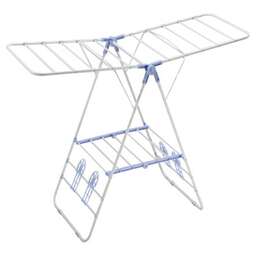 РЫЖИЙ КОТ Сушилка для белья напольная двухуровневая CD-03, с держателями для обуви, 133*50*92 см (109603)