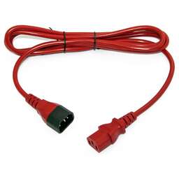 HYPERLINE Шнур питания PWC-IEC13-IEC14-1.8-RD C13-С14 проводник.:3x0.75мм2 1.8м 250В 10А (упак.:1шт) красный