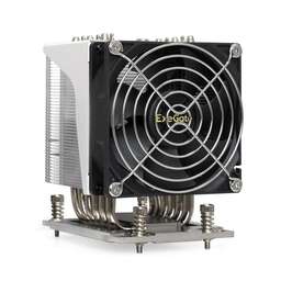 EXEGATE Вентилятор Кулер ESNK-P0064AP4.PWM.4U.SP3.Cu (Al+Cu, 4U, 6 тепл. трубок, LGA SP3, TDP 280W, PWM, 1900-3800RPM, 2 ball bearing, 4pin, 44db, 730г, на винтах, с термопастой, Retail box)