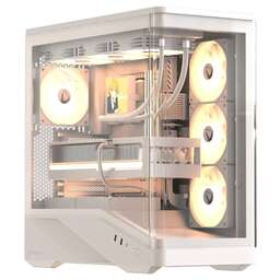 FORMULA Корпус Crystal U9 белый без БП ATX 9x120mm 3x140mm 2xUSB3.0 audio bott PSU