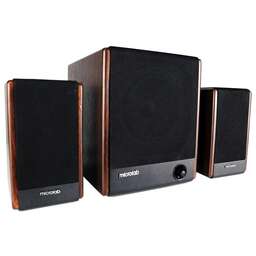 MICROLAB Колонки Bluetooth FC330BT, 2.1, черный/ коричневый