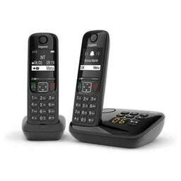 GIGASET Р/Телефон Dect AS690A DUO черный (труб. в компл.:2шт) автооветчик АОН