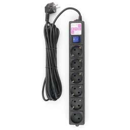 POWERCUBE Сетевой фильтр SPG6-B2 5м (6 розеток) черный (коробка)
