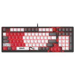 A4TECH Клавиатура Bloody S98 Naraka BLMS Plus, USB, черный + красный [s98 naraka blms red plus]
