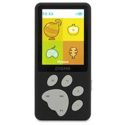 DIGMA MP3 плеер S5 flash 8ГБ черный/серый