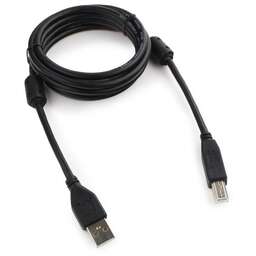 CABLEXPERT (6074) CCF-USB2-AMBM-6, AM/BM, медь, двойное экранирование, ферритовое кольцо, 1.8м, черный, пакет