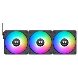 THERMALTAKE Вентилятор CT140 EX Sync Reverse, 3шт, 140мм, 4-pin, 1800об/мин, 32.8 дБ, ARGB, черный, Ret [cl-f193-pl14sw-a]