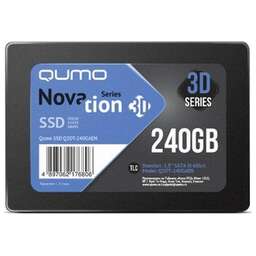 QUMO SSD 240GB Novation TLC 3D (Q3DT-240GAEN) 2,5"/7 mm R/W 560/540 AS2258 OEM