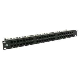 QTECH Патч-панель QPP-48RM-C5EUTP-8P8C-IDC-1U 19" 1U 48xRJ45 cat.5e DUAL IDC
