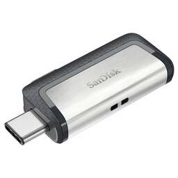SanDisk Флеш-накопитель 32 ГБ Ultra Dual Type-C разъемы USB-C/USB-A. Цвет: серебристо-черный
