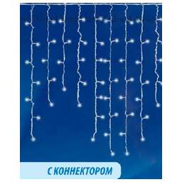 UNIEL (UL-00002329) ULD-B3010-200/SWK BLUE IP67 Бахрома светодиодная со статическим свечением, 3м. Сое