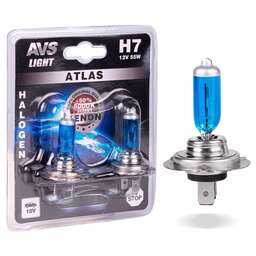 AVS Галогенная лампа ATLAS/5000К/ H7.12V.55W.блистер 2шт