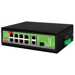 DIGMA Коммутатор DSP408F-2G1S-300 (L2) 8x100Мбит/с 2x1Гбит/с 1SFP 8PoE 8PoE+ 1PoE++ 300W неуправляемый