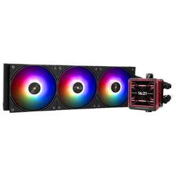 THERMALRIGHT Система водяного охлаждения Frozen Warframe ULTRA 360 ARGB Soc-AM5/AM4/1151/1200/2066/2011/1700 черный 4-pin 29.6dB Al LCD Ret (F-WFRAME-ULT-360-BL-ARGB)