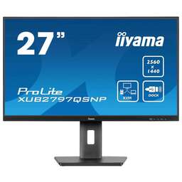 IIYAMA 27" Монитор ProLite XUB2797QSNP-B1, 2560x1440, IPS, 100Гц, 2хHDMI, 1хDP, черный