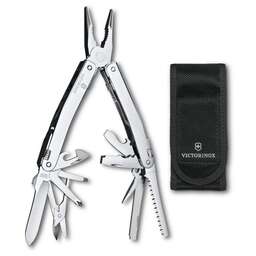 VICTORINOX Мультитул SwissTool Spirit MX (3.0224.MN) 105мм 24функц. чехол нейлоновый серебристый карт.коробка