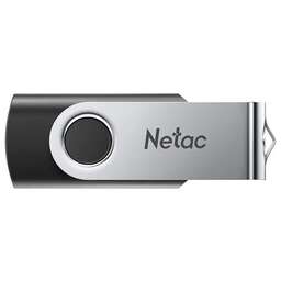 NETAC Флеш Диск 64GB U505 NT03U505N-064G-32BK USB3.0 черный/серебристый