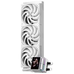 PCCOOLER Система водяного охлаждения DS360 Display, LCD, 4-pin, ARGB, 120мм, Ret, белый [ds360-whnwxy-gl]