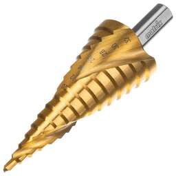 MATRIX Сверло ступенчатое,4-6-8-10-12-14-16-18-20-22-24-26-28-30-32 мм,HSS,спирал.проф.,трехгр.хв.//