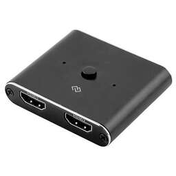 DIGMA Переключатель аудио-видео HDMI (f) - HDMI (f), HDMI (f), ver 2.0, черный [d-hsw-v2.0x2]