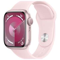 APPLE Смарт-часы Watch Series 9 A2980, 45мм, светло-розовый/розовый [mr9g3ll/a]