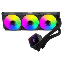 GMNG Система водяного охлаждения GG-LC360ARGB1, LCD, 4-pin, ARGB, 120мм, черный, retail [gg-lc360argb1-bk]