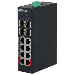 DAHUA Коммутатор DH-HS4412-8ET-120, управляемый, 8 RJ-45, 10/100 Мбит/с