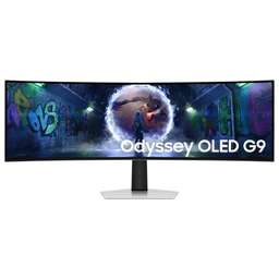 SAMSUNG 49" Монитор Odyssey OLED G9 S49DG932SIXCI, 5120x1440, OLED, 240Гц, 1хHDMI, 1хDP, изогнутый, серебристый [ls49dg932sixci]