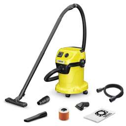 KARCHER Строительный пылесос WD 3 P S V-17/4/20 1000Вт (уборка: сухая/сбор воды) желтый