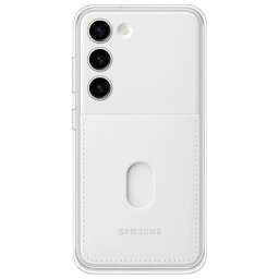 SAMSUNG Чехол (клип-кейс) Frame Case, для Galaxy S23, белый [ef-ms911cwegru]