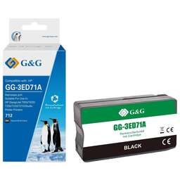 G&G Картридж GG-3ED71A, 712, черный / GG-3ED71A