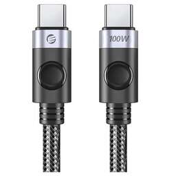 ORICO Кабель C2CZ, USB Type-C (m) - USB Type-C (m), 1м, в оплетке, 5A, черный [ -c2cz-10-bk-bp]