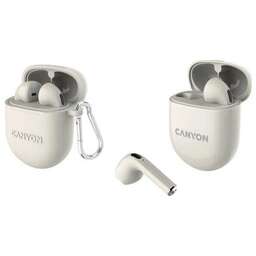 CANYON Наушники TWS-6, Bluetooth, вкладыши, бежевый [cns-tws6be]