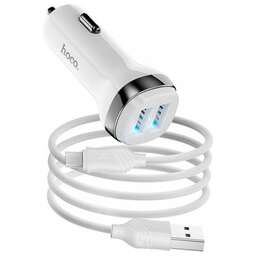 HOCO (6931474739704) Z40 White АЗУ 2USB 2.4A для micro USB