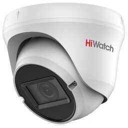 HIWATCH Камера видеонаблюдения 2Мп купольная HD-TVI камера DS-T209(C) (2.7-13.5mm) с варио объективом и EXIR-подсветкой 40м TVI Камера, купольная