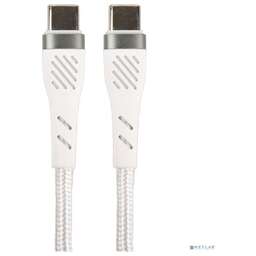 PERFEO Кабель USB C вилка - C вилка, 60W, белый, длина 1 м., POWER (C1104)