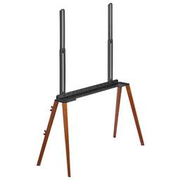 CACTUS Подставка для телевизора CS-ST3646BKWN черный/орех 49"-75" макс.40кг напольный