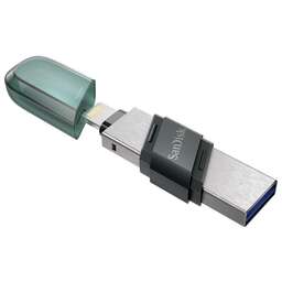 SANDISK Флеш-накопитель 128 ГБ iXpand Flash Drive Flip USB 3.1/Lightning. Цвет: морозная мята