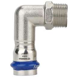 VARMEGA Угольник раструбный Inox Press НР 22x3/4"