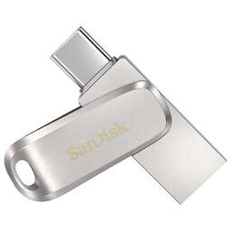 SANDISK Флешка USB Ultra Dual Drive Luxe 256ГБ, USB3.1, серебристый [sdddc4-256g-g46]