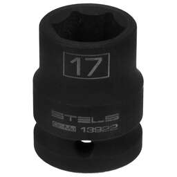 STELS Головка ударная шестигранная, 17 мм, 1/2, CrMo 13922