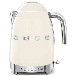SMEG Чайник электрический KLF04CREU, 2400Вт, бежевый и серебристый