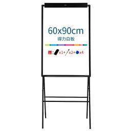 DELI Флипчарт 7890 лак 90x60см на подставке белый/черный с аксессуарами