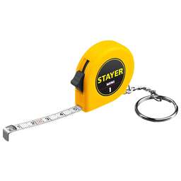 STAYER Mini, 1 м х 6 мм, рулетка-брелок (34140-1)